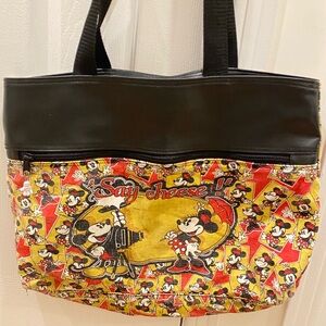 Limited Edition Disney Parks Large Tote Featuring Mickey & Minnie Mouse